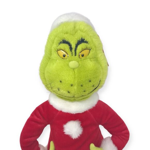 Hallmark NWT Dr. Seuss Grinch Who Stole Christmas 1999 Santa Plush Le Grincheux - Picture 2 of 9